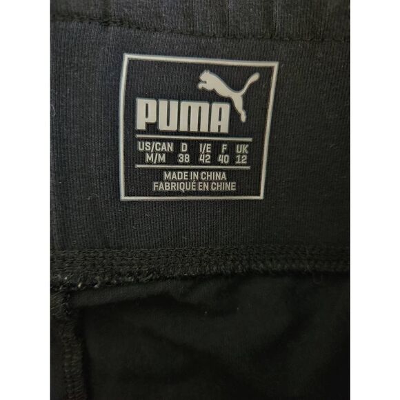 💕Puma Medium black Active Joggers Leggings with gold Puma logo and Open Sides - Picture 5 of 10